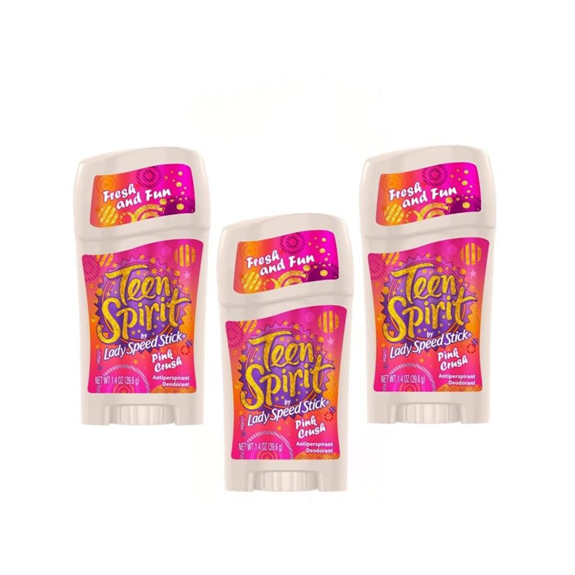 Teen Spirit Stick Deodorant 40Gr - 3lü Set