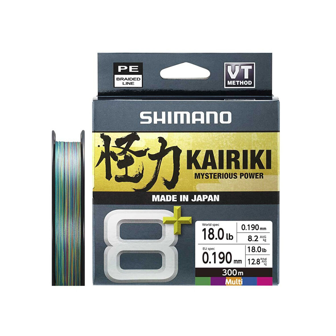 Shimano Kairiki 8+ 300M 0.19Mm 12.8Kg Multi C.