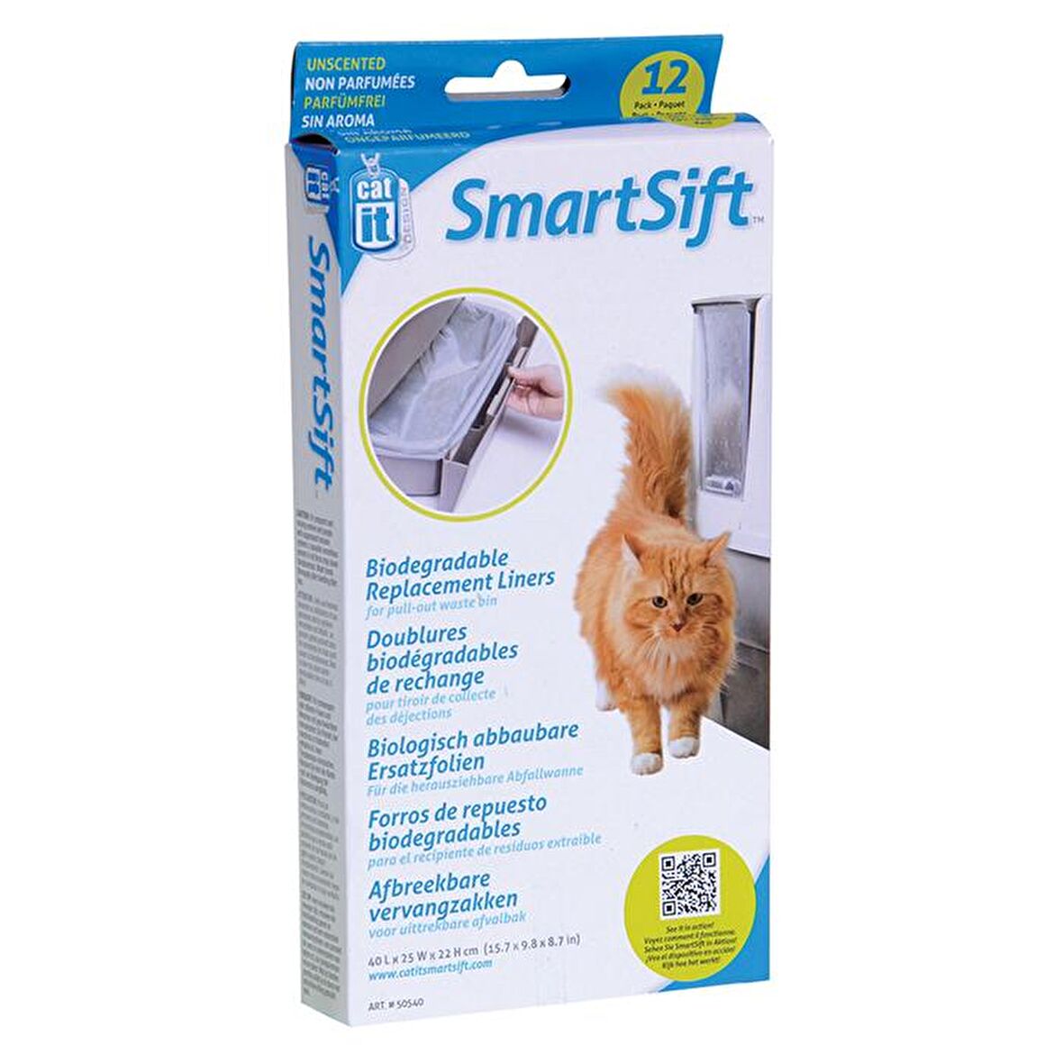 Hagen Catit Smartshift Tuvalet Kabı Yedek Atık Torbası 12 li Paket