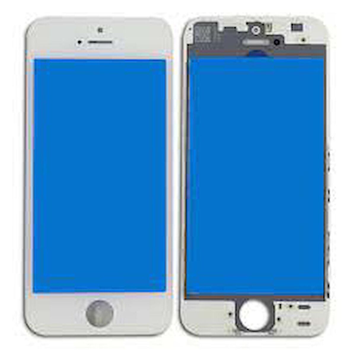 Apple iPhone 5S Okalı Çıtalı Dokunmatik Ön Cam