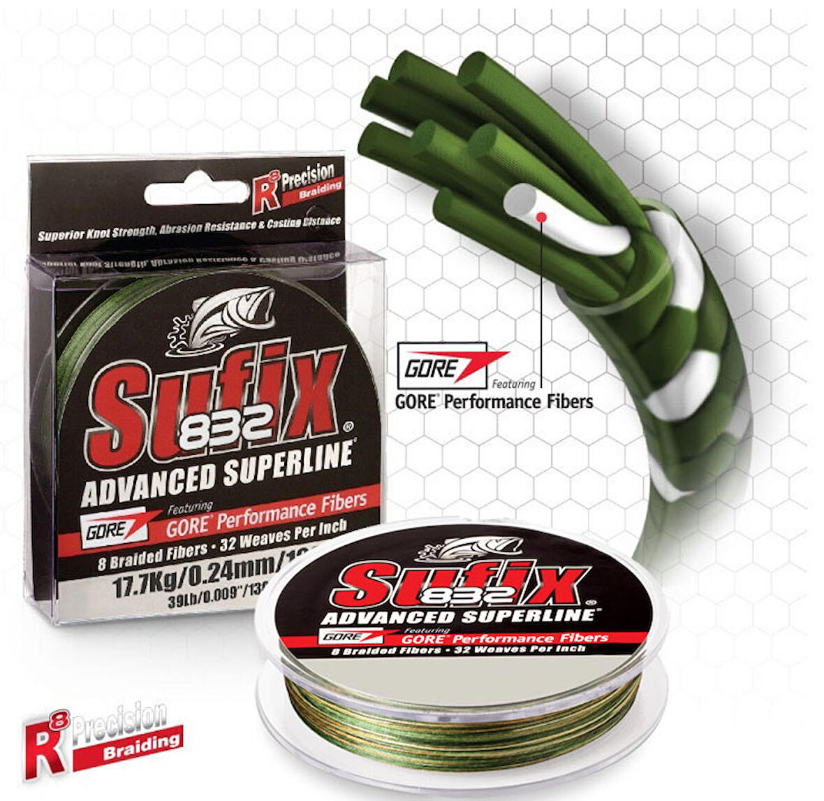 Sufix 832 Advanced İp Misina GHOST 0.18MM - 120MT - 12KG