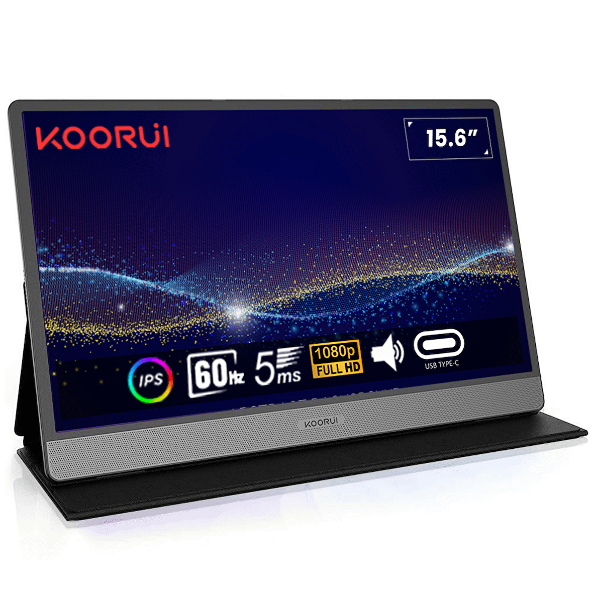 Koorui 15.6" 15B1 60Hz 5ms IPS FHD (Type-C, Mini HDMI) Taşınabilir Monitör