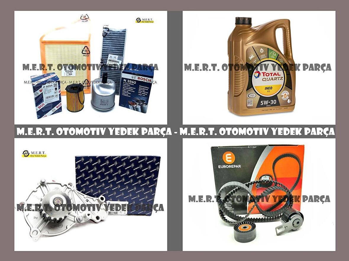 Peugeot 3008 1.6 e-Hdi Komple Bakım Seti Filtre Yağ Triger Devirdaim