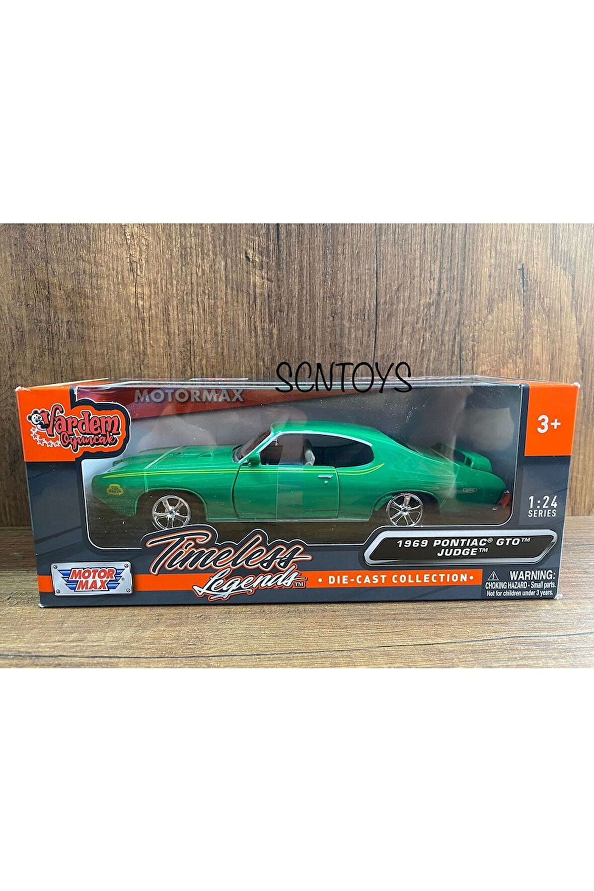 1:24 1969 Pontıac Gto Judge Klasik Model Araba Yeşil Pontıac Judge Eski Koleksiyonluk Arabalar