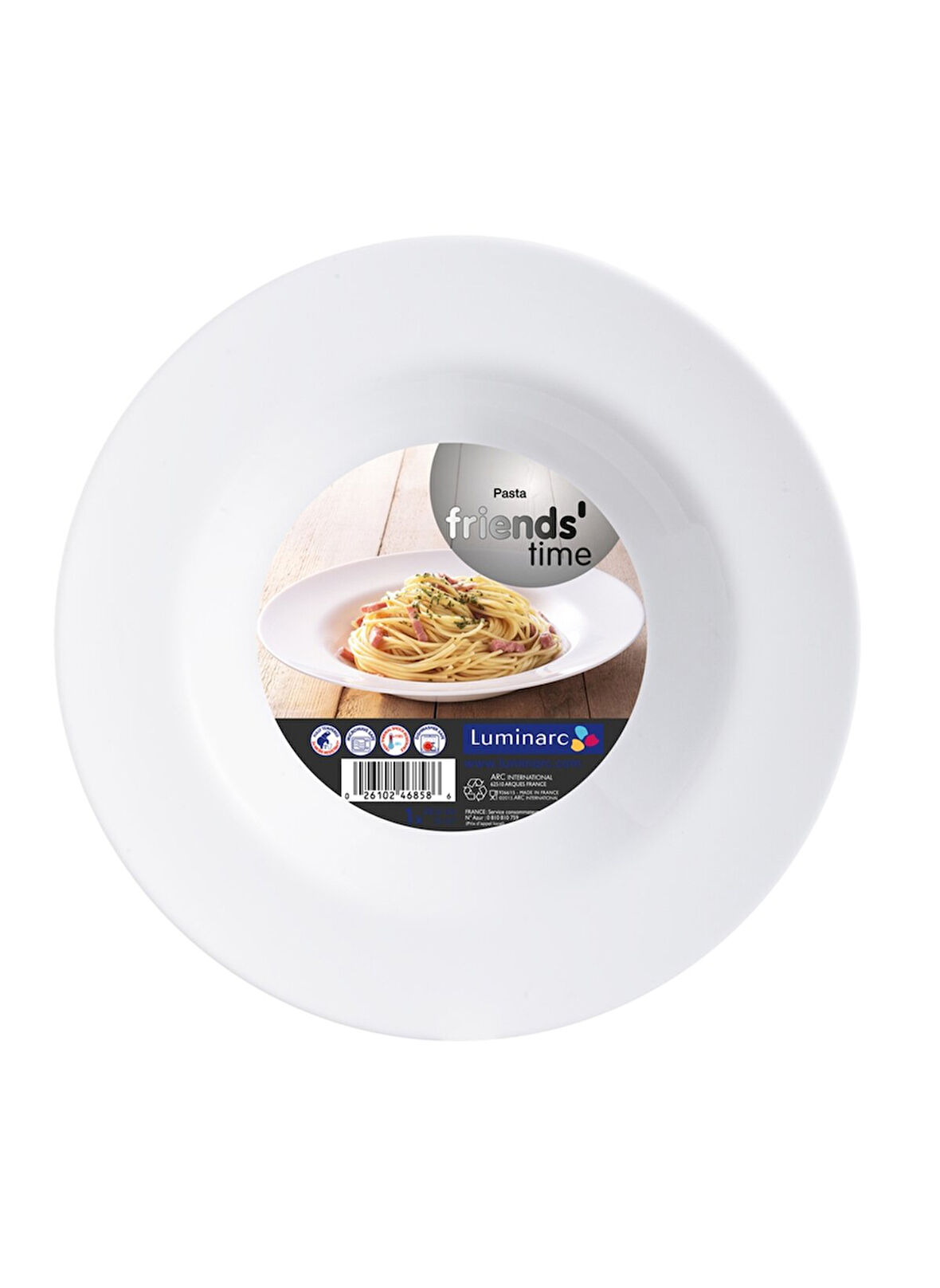 FRIENDS 28,5 CM MAKARNA CAM TABAK BEYAZ