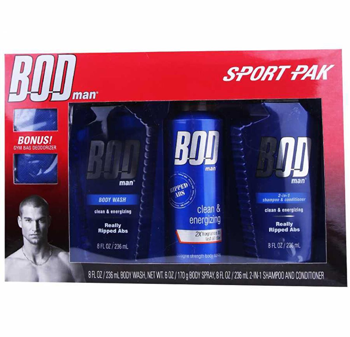 Bodman Really Ripped Abs Sport Pak Erkek Hediye Seti