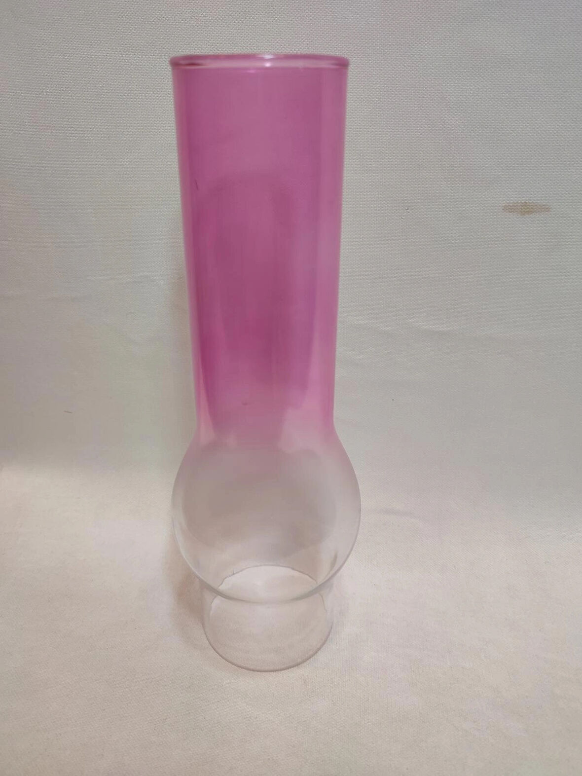 AVİZE LAMBA CAMI.PEMBE-ŞEFFAF RENKTE(Alt çapı:7.00cm-h:25.50cm)