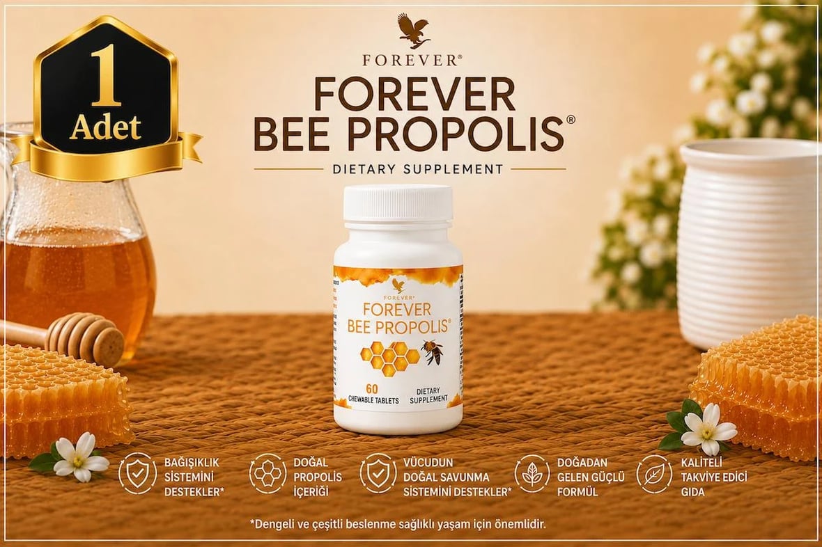 Forever Bee Propolis Propolis İçeren Takviye Edici Gıda 60 Tablet