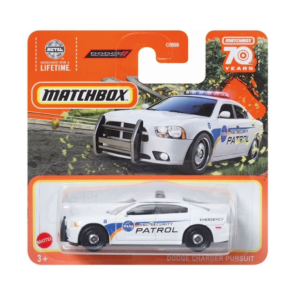 Matchbox 1/64 Ölçek Tekli Regular Arabalar HFT07 Dodge Charger Pursuit