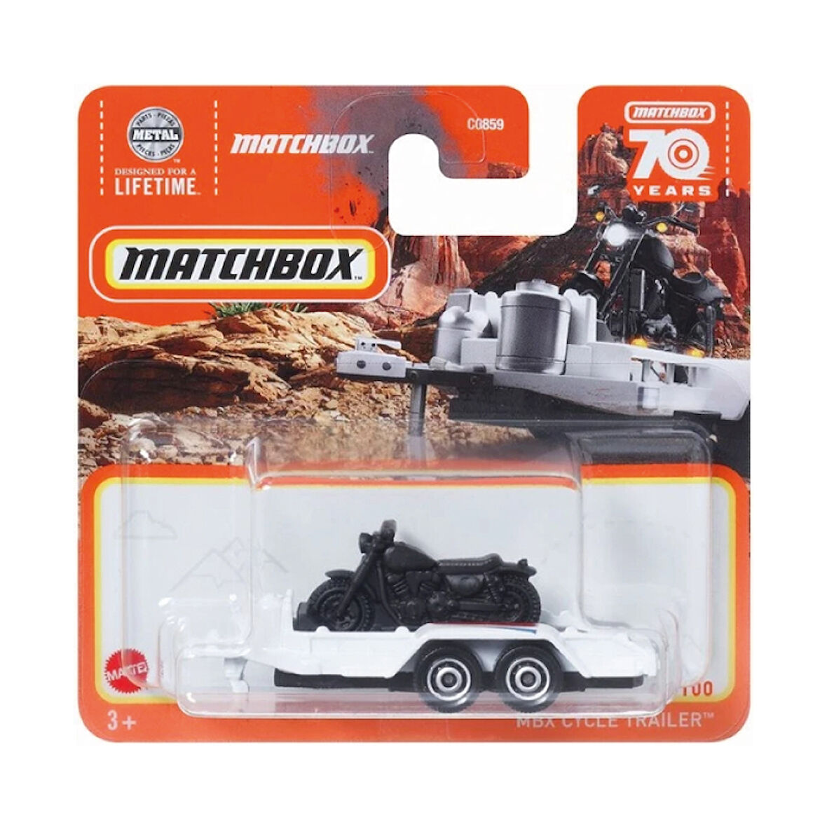 Matchbox 1/64 Ölçek Tekli Regular Arabalar HLD27 MBX Cycle Trailer