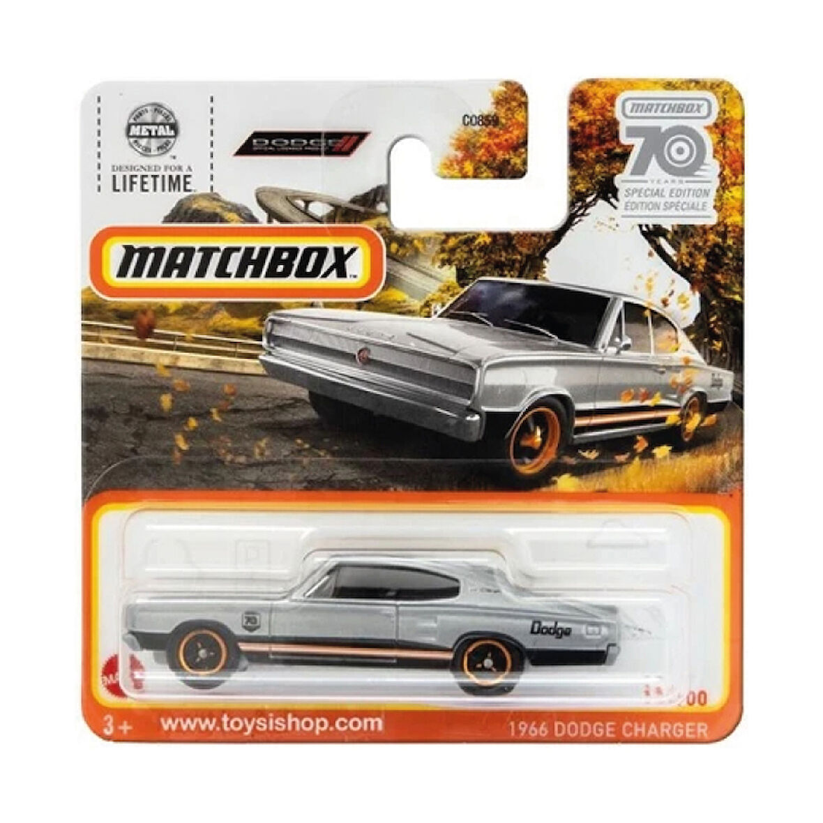 Matchbox 1/64 Ölçek Tekli Regular Arabalar HLC79 1966 Dodge Charger