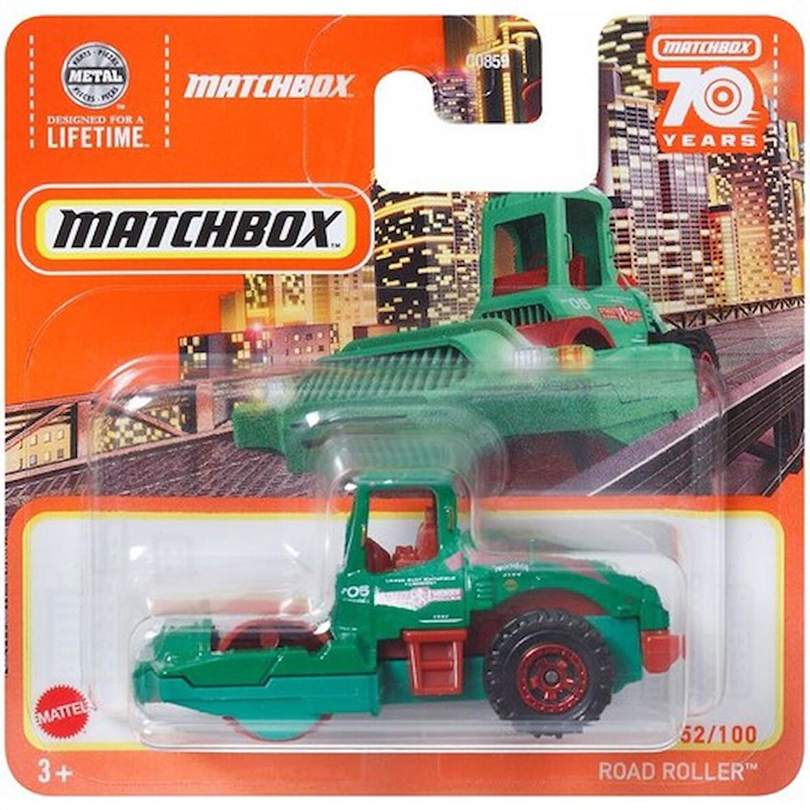 Matchbox Tekli Arabalar Road Roller HLC77