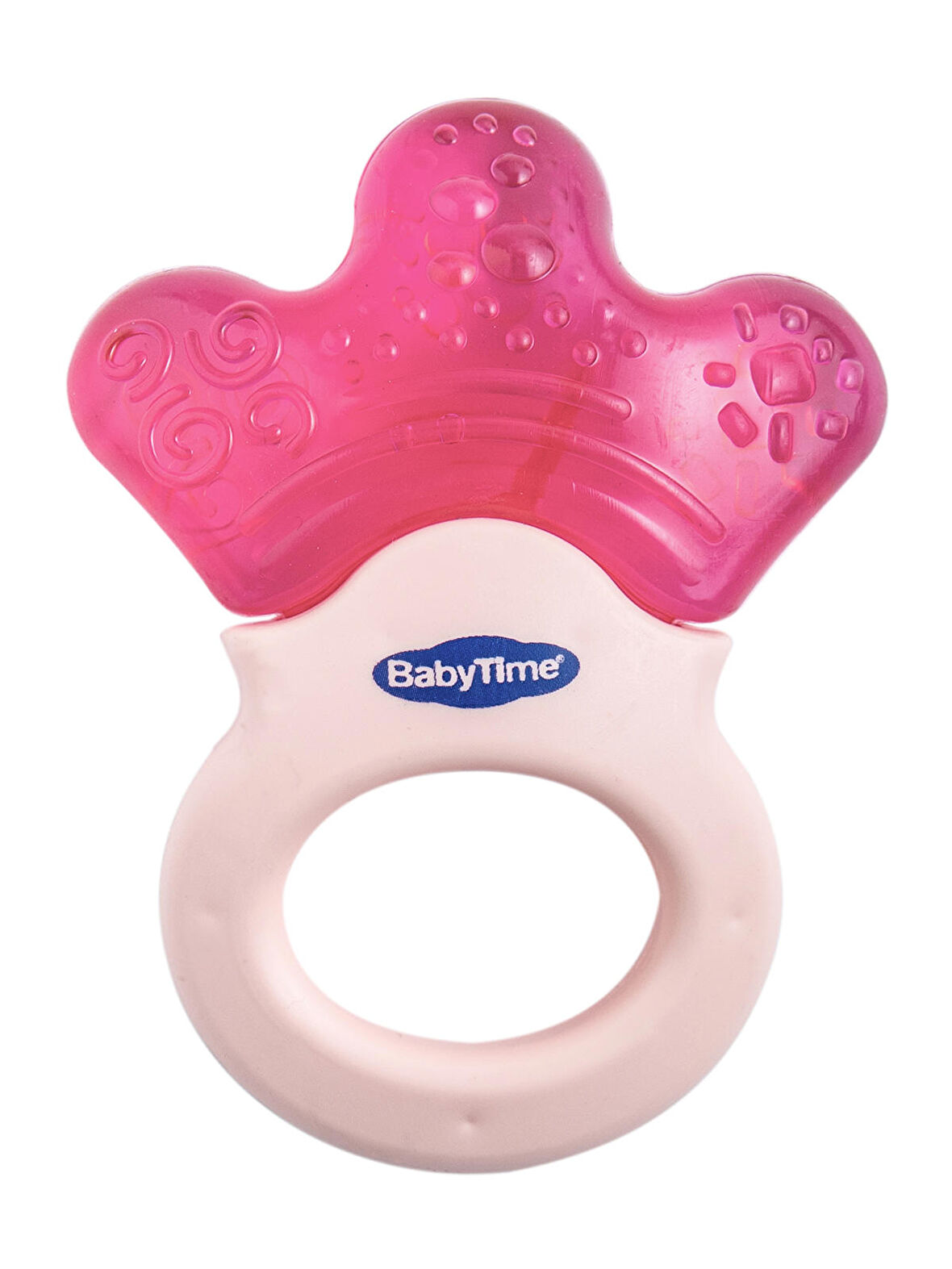 Baby Time Saplı Sulu Diş Kaşıyıcı Pembe