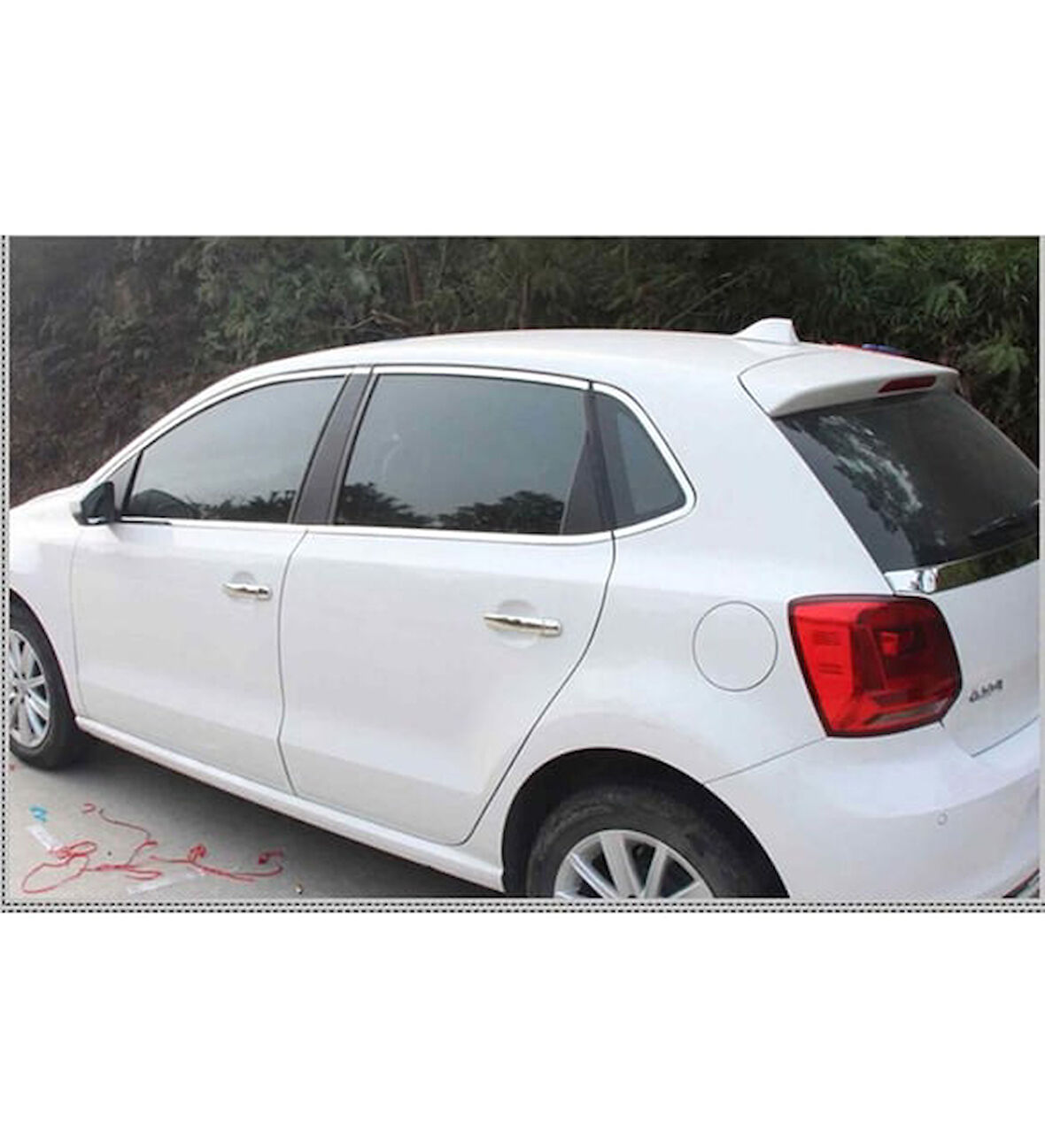 Polo MK5 Krom Cam Çıtası Tam Tur 14 Parça 2013-2018 Arası