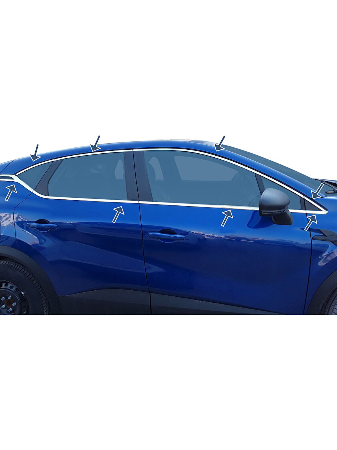 Renault Captur Touch (Açık) Cam Çıtası Tam Tur  16 Parç. 2020+