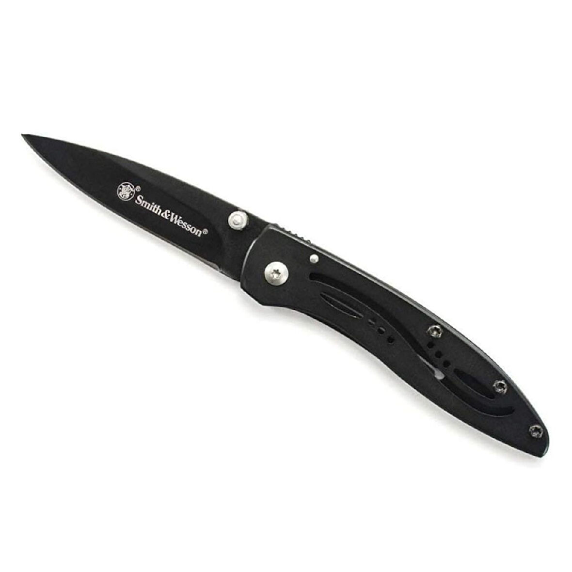 Smith Wesson® LPB Mini Drop Point Folding Knife, Black Çakı CKLPBCP