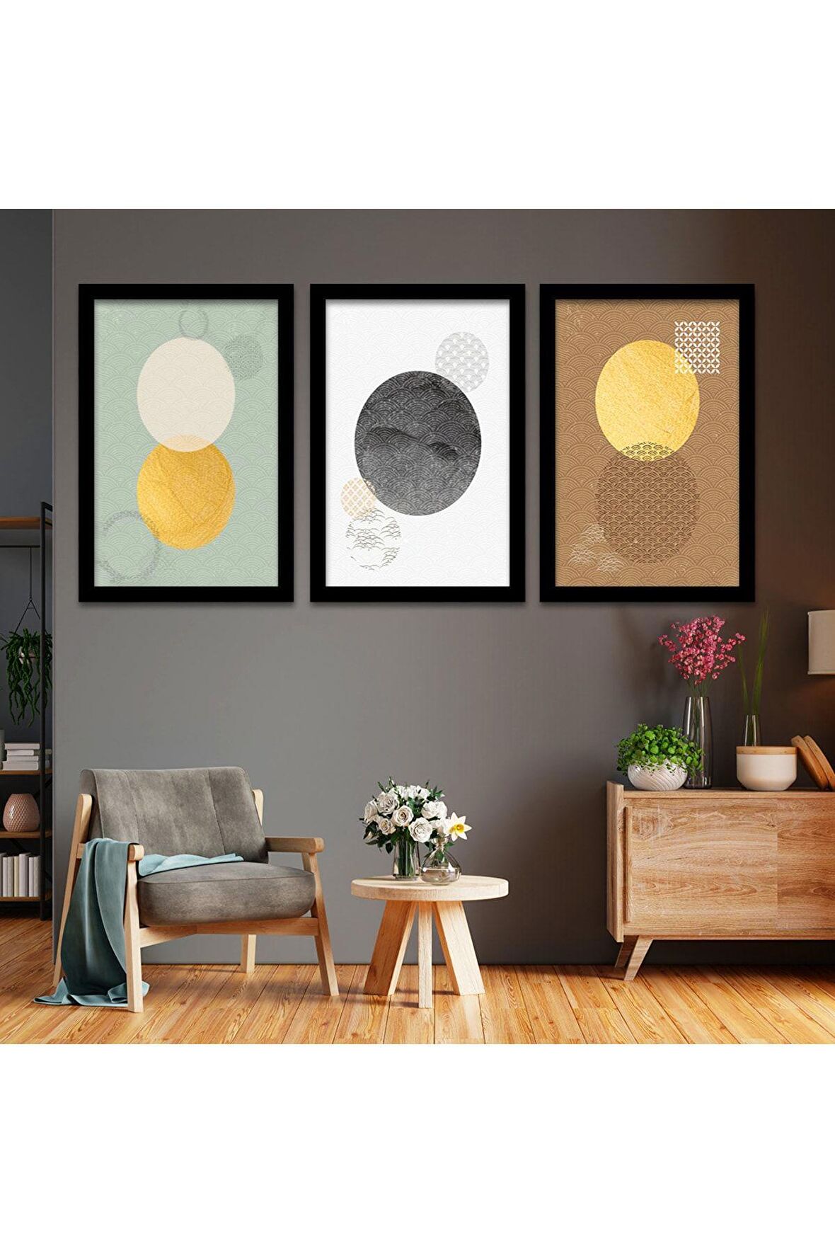 Tavus Kuşu 100 X 50 Cm Saatli Kanvas Tablo
