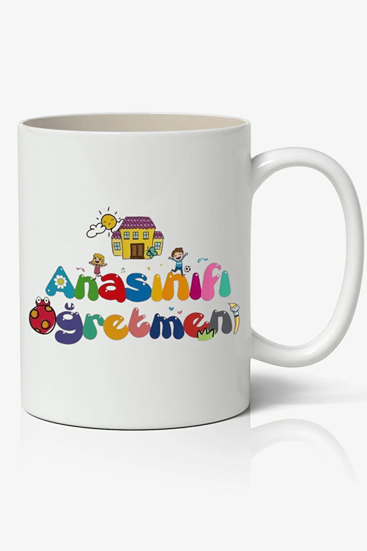 Kişiye Özel Anasınfı Öğretmeni Beyaz Kupa - Öğretmenler Günü