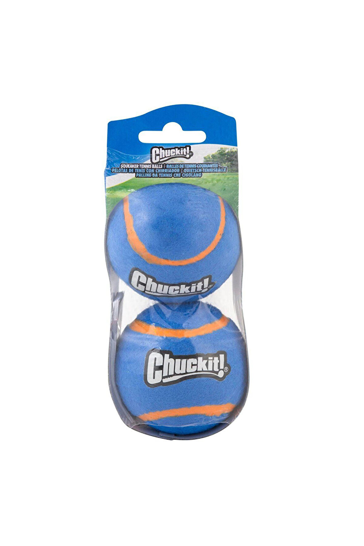 Chuckit! Sesli 2'li Tenis Köpek Oyun Topu (Orta Boy)