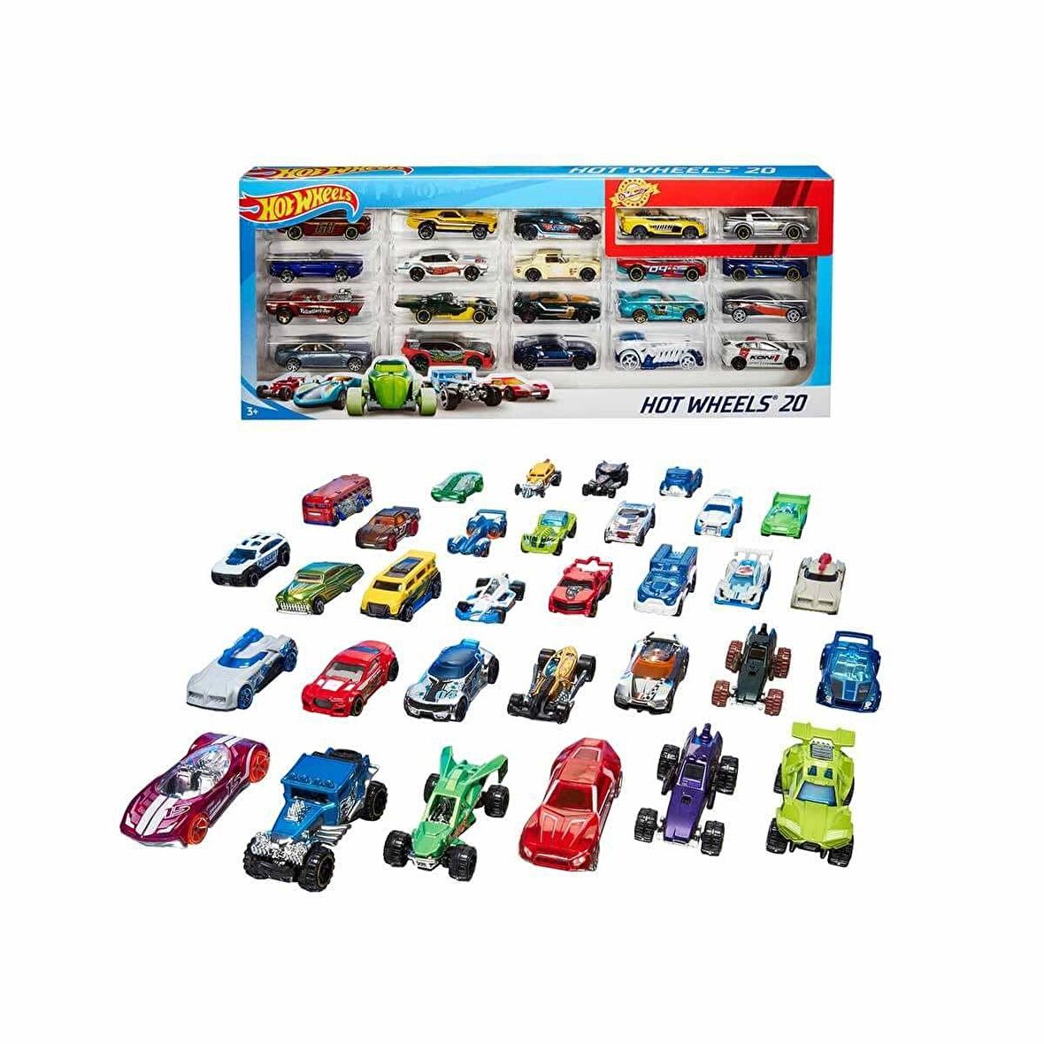 Hot Wheels 20'li Araba Seti FABBATOYS