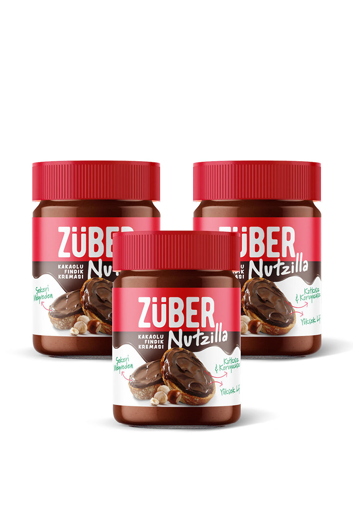Nutzilla Fındık Kreması Kakaolu 315g X 3 Adet