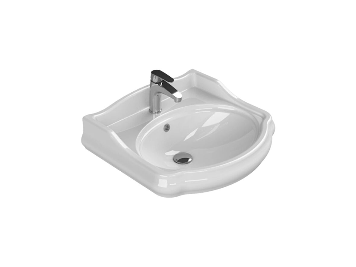 TURKUAZ 1837 Etajerli Lavabo  60x54 cm