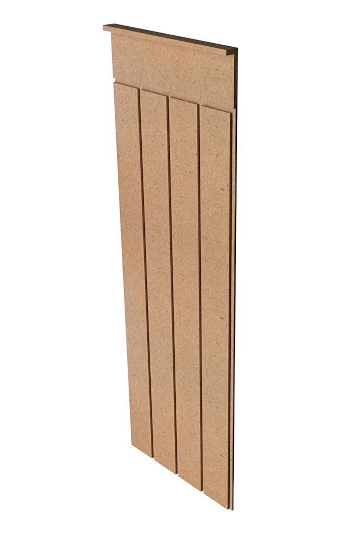 Iskandınav Model( 36 X 104 Cm )Dekoratif Duvar Paneli  Boyanabilir Ahşap 6 Mm Ham Mdf Duvar Paneli