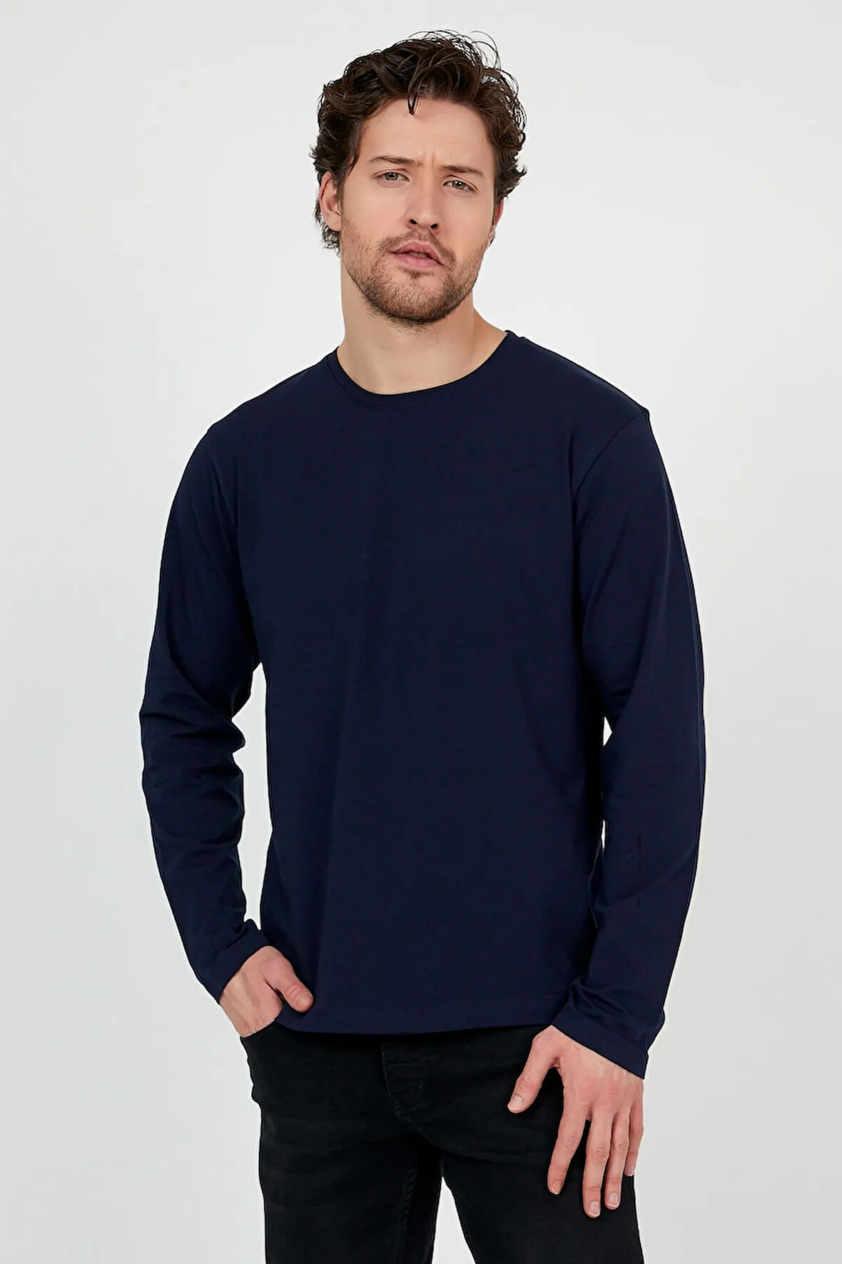 Uzun Kollu Basic T-shirt