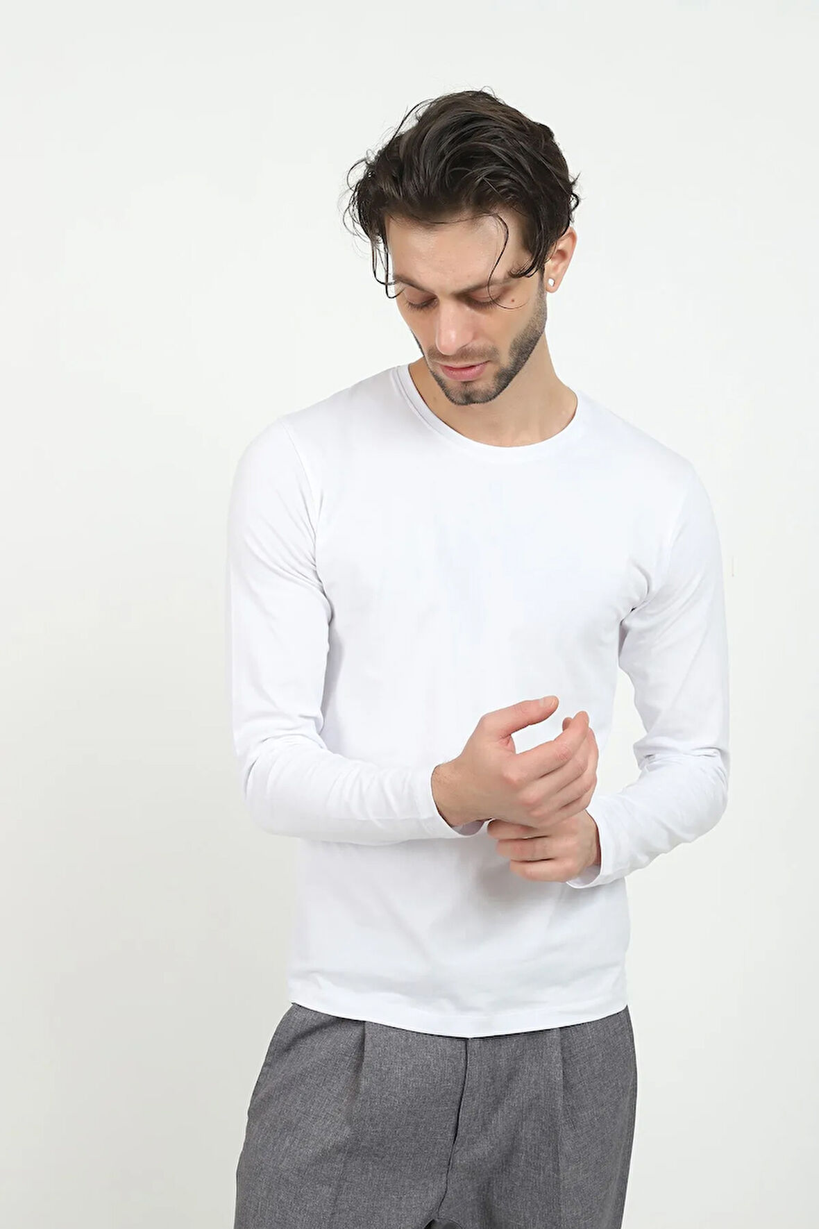 Uzun Kollu Basic T-shirt