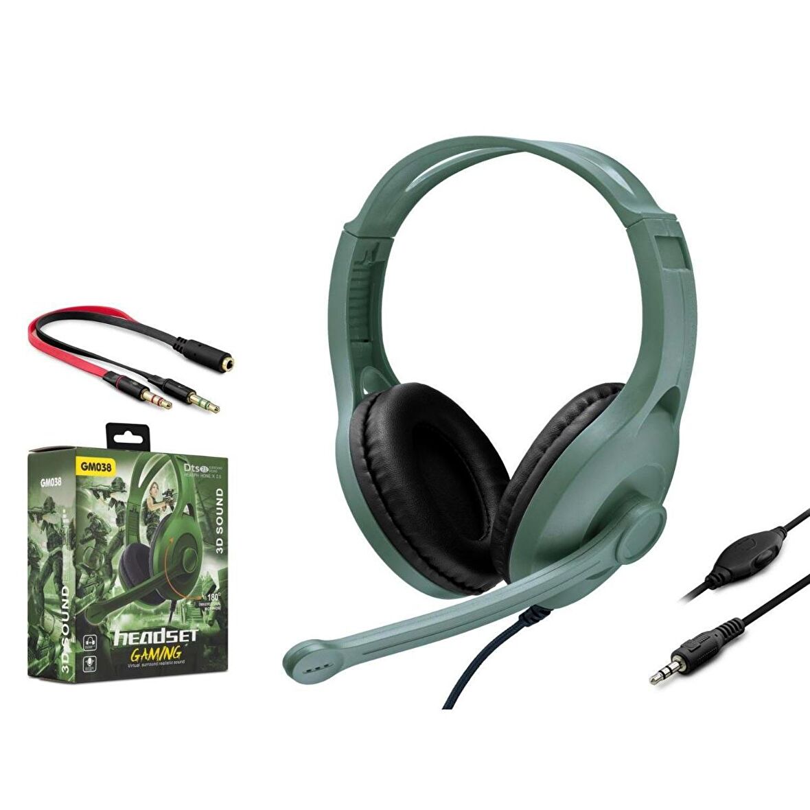 PC OYUN KULAKLIK MİKROFONLU ESCOM GM-038