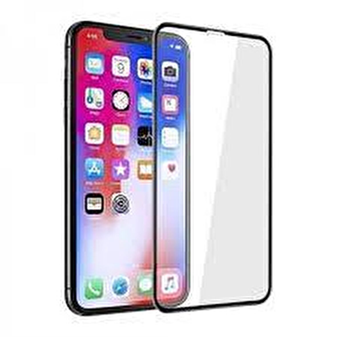 NANO Teknoloji Cam İPHONE 7G SİYAH Kırılmaz Cam Ekran Koruyucu