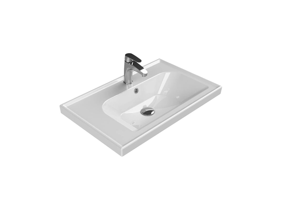 TURKUAZ  Frame Etajerli Lavabo  70x45 cm