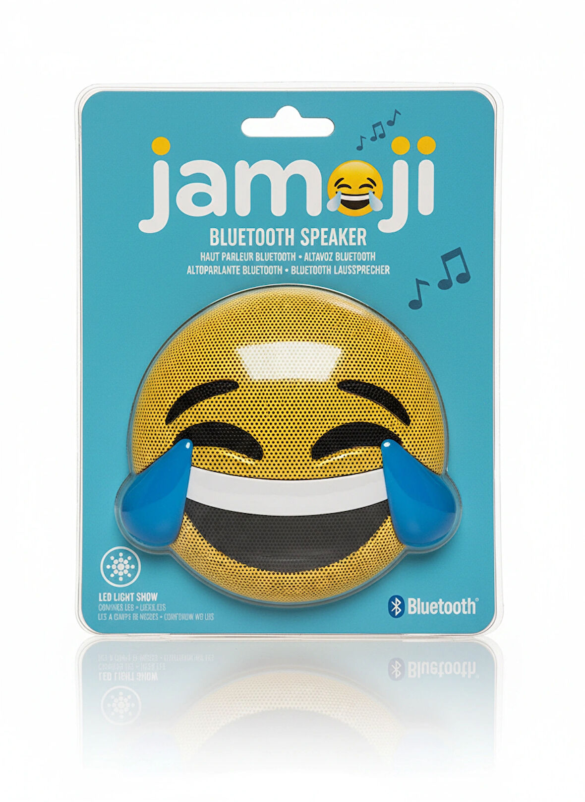 Jamoji "LOL" Bluetooth Hoparlör – Kahkahalarla Gülen Emoji Tasarımlı LED Işıklı Taşınabilir Hoparlör