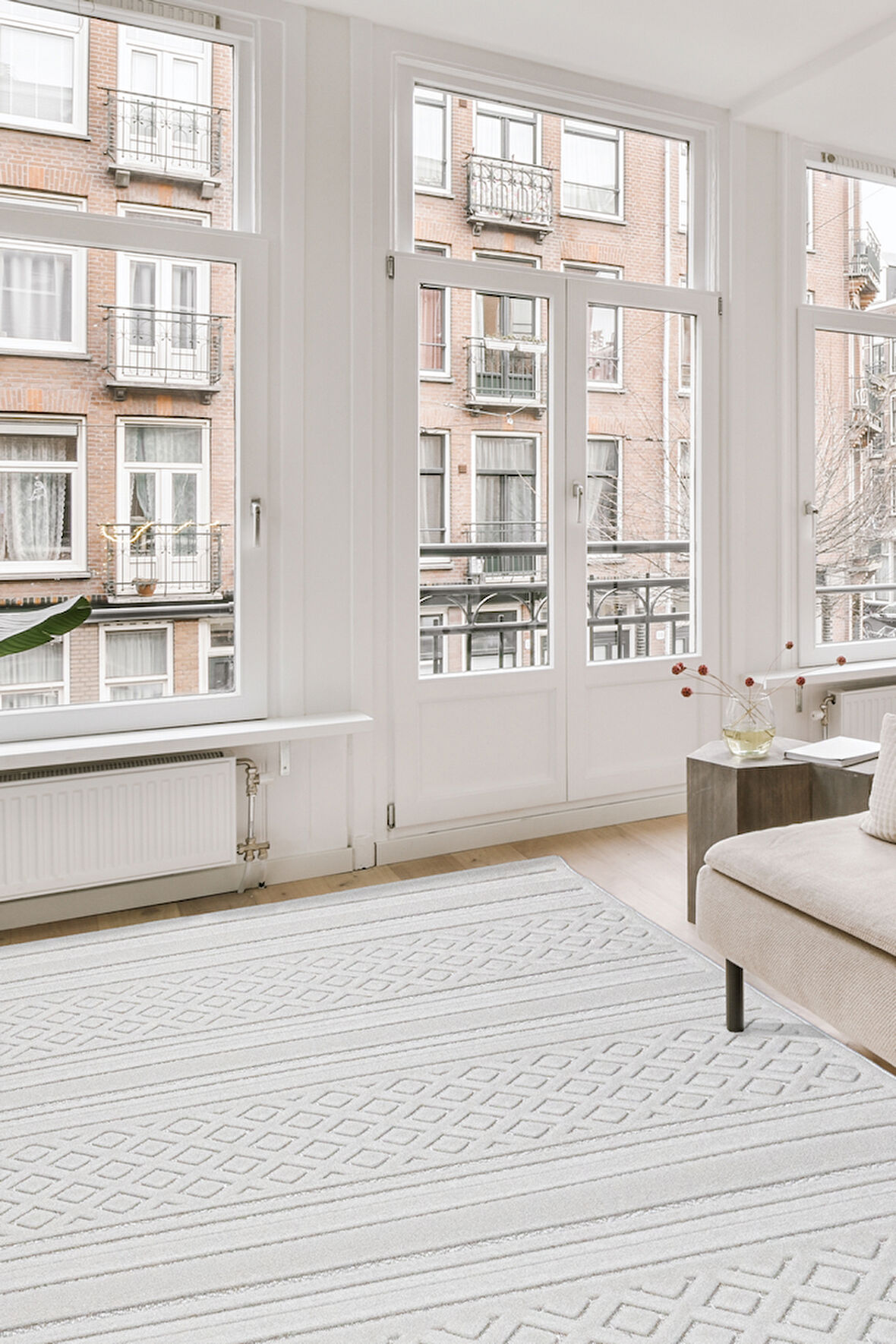 Alpina Home Dolce Sisal Krem Yumuşak Doku Salon Oturma Odası Mutfak Çocuk Odası Halısı