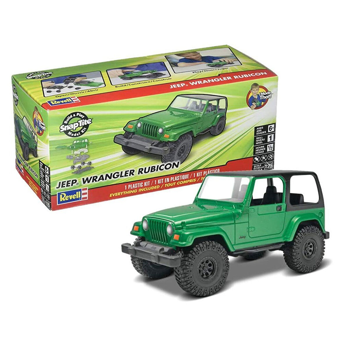 REVELL MODEL SET CARS 11695 JEEP WRANGLER RUBICON