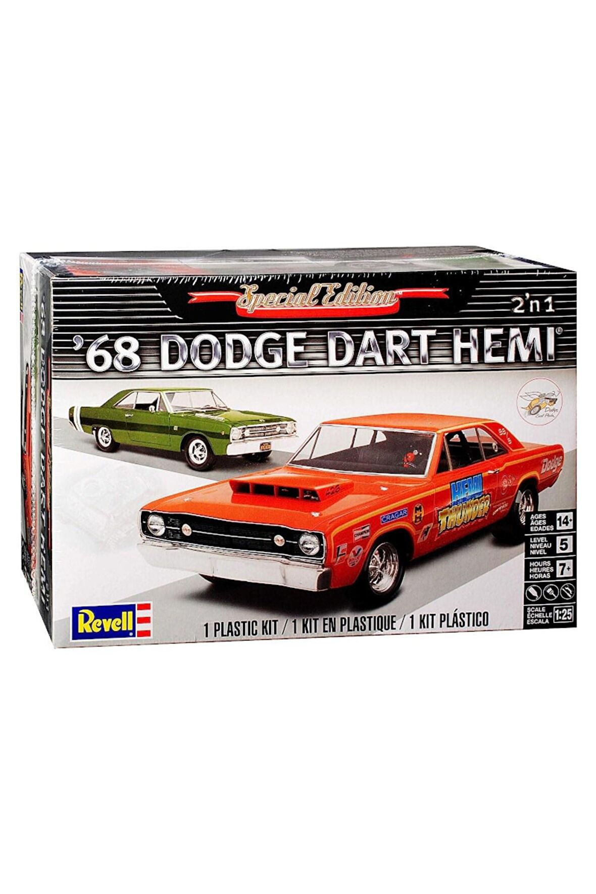 Maket Araba 1:25 Ölçek 1968 Dodge Dart Hemi 2in1 N:14217