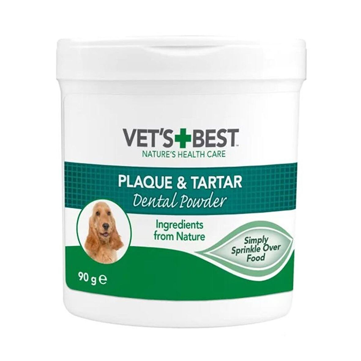 VET'S BEST Köpekler için Deniz ve Spirulina Yosunu Özlü Plak ve Tartar Önleyici Ağız Bakım Tozu 90 gr