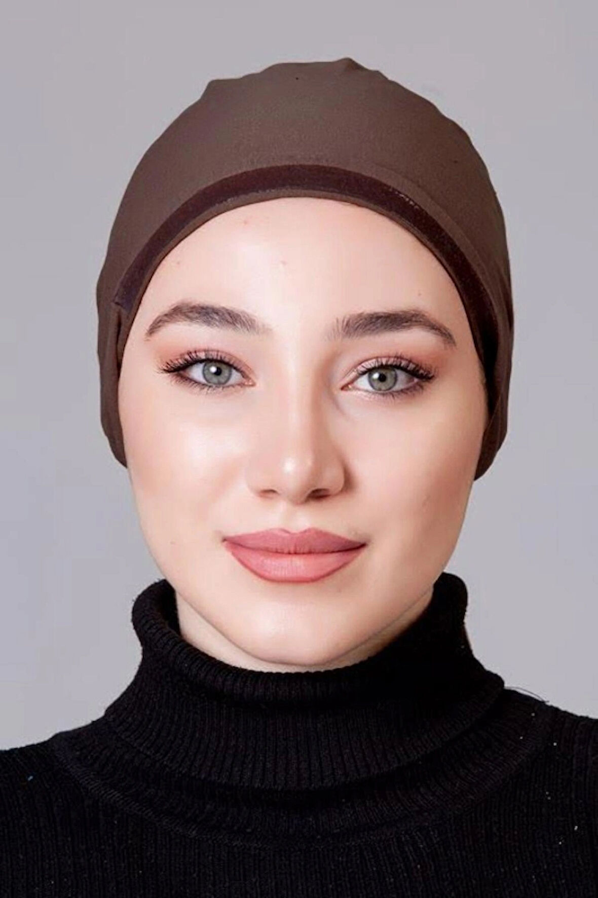 Kahve Likralı Kaymayan Bone