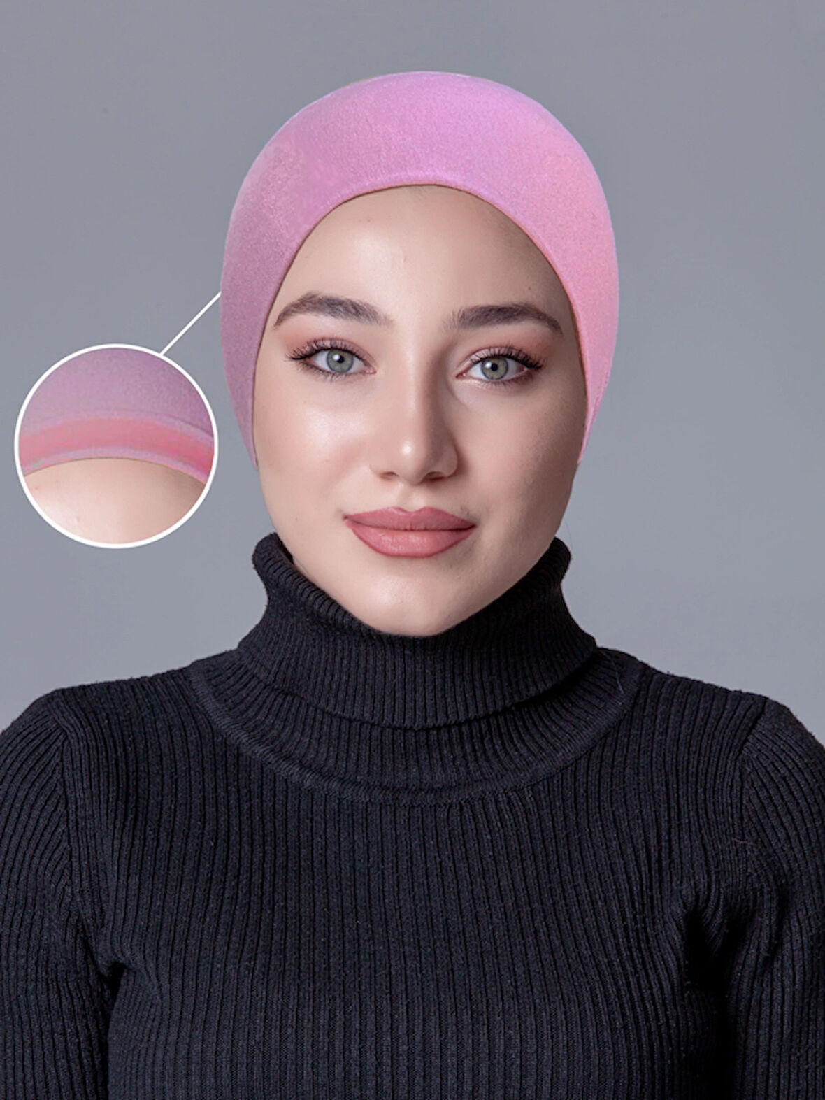 Gül Kurusu Likralı Kaymayan Bone