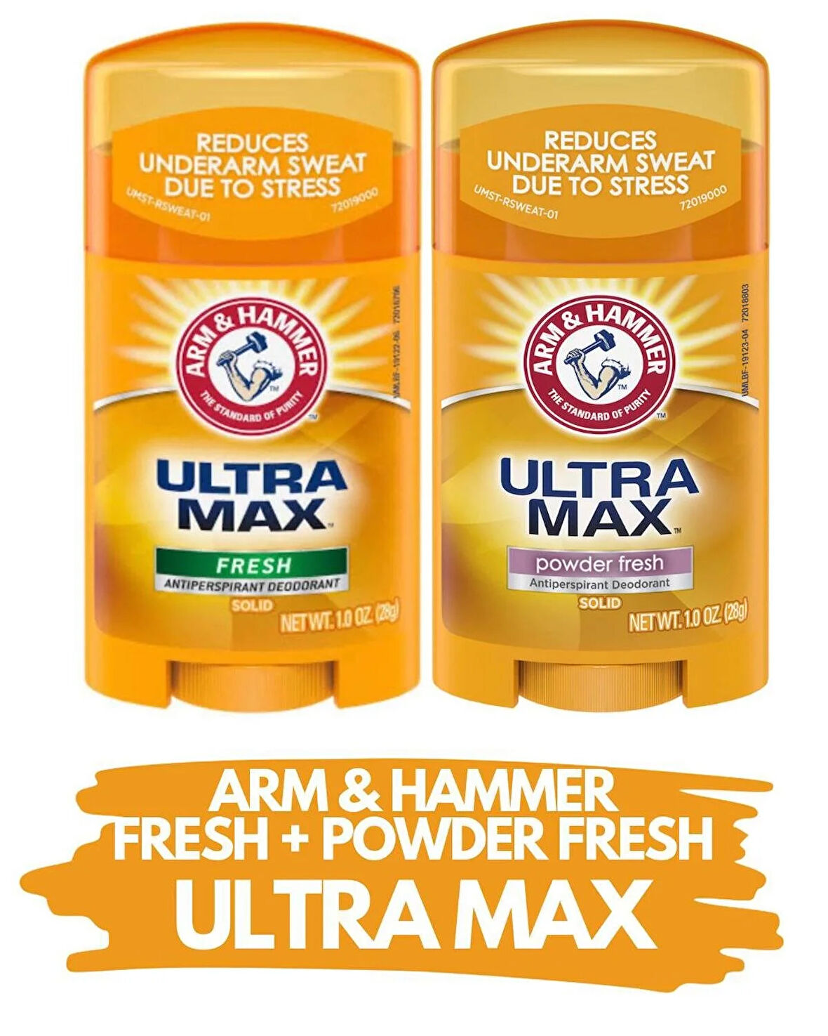 Arm Hammer ULTRA MAX Koltuk Altı Stick 28g X 2 - FRESH + POWDER FRESH