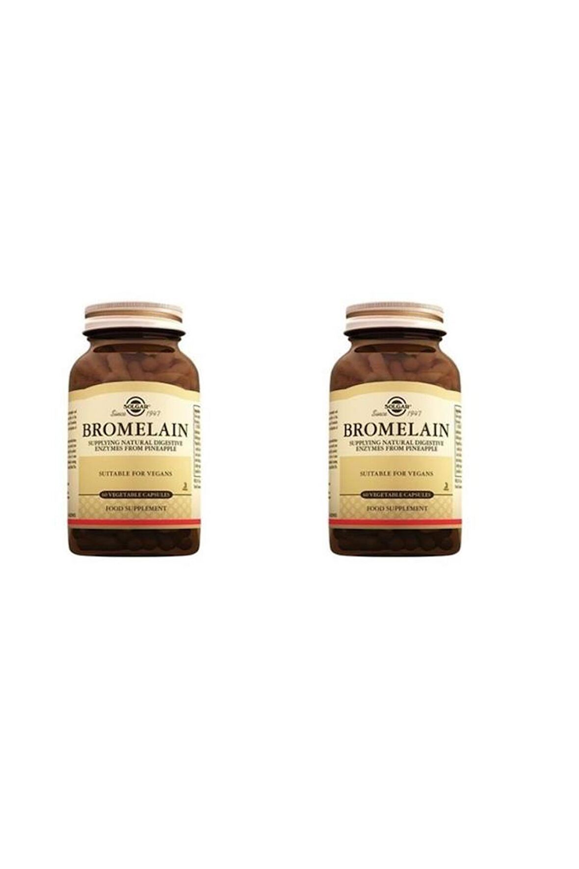 Solgar Bromelain 150 Mg 60 Kapsül - 2 ADET - SKT: 01/2026