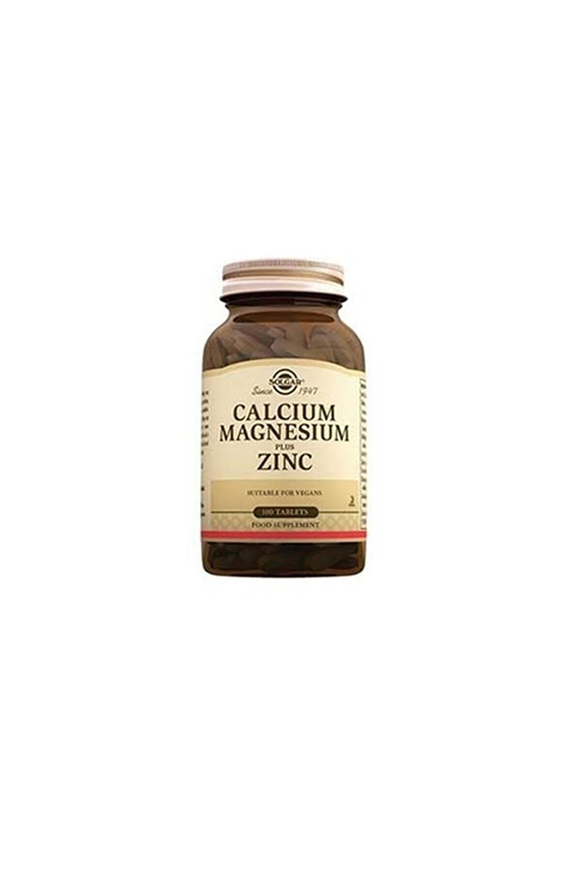 Solgar Calcium Magnesium Plus Zinc 100 Tablet