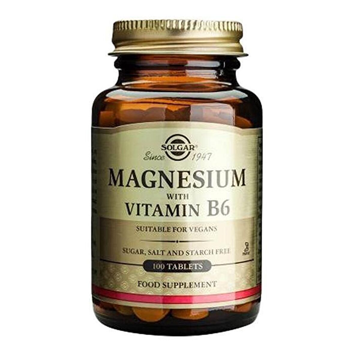 Solgar Magnesium Vitamin B6 100 Tablet