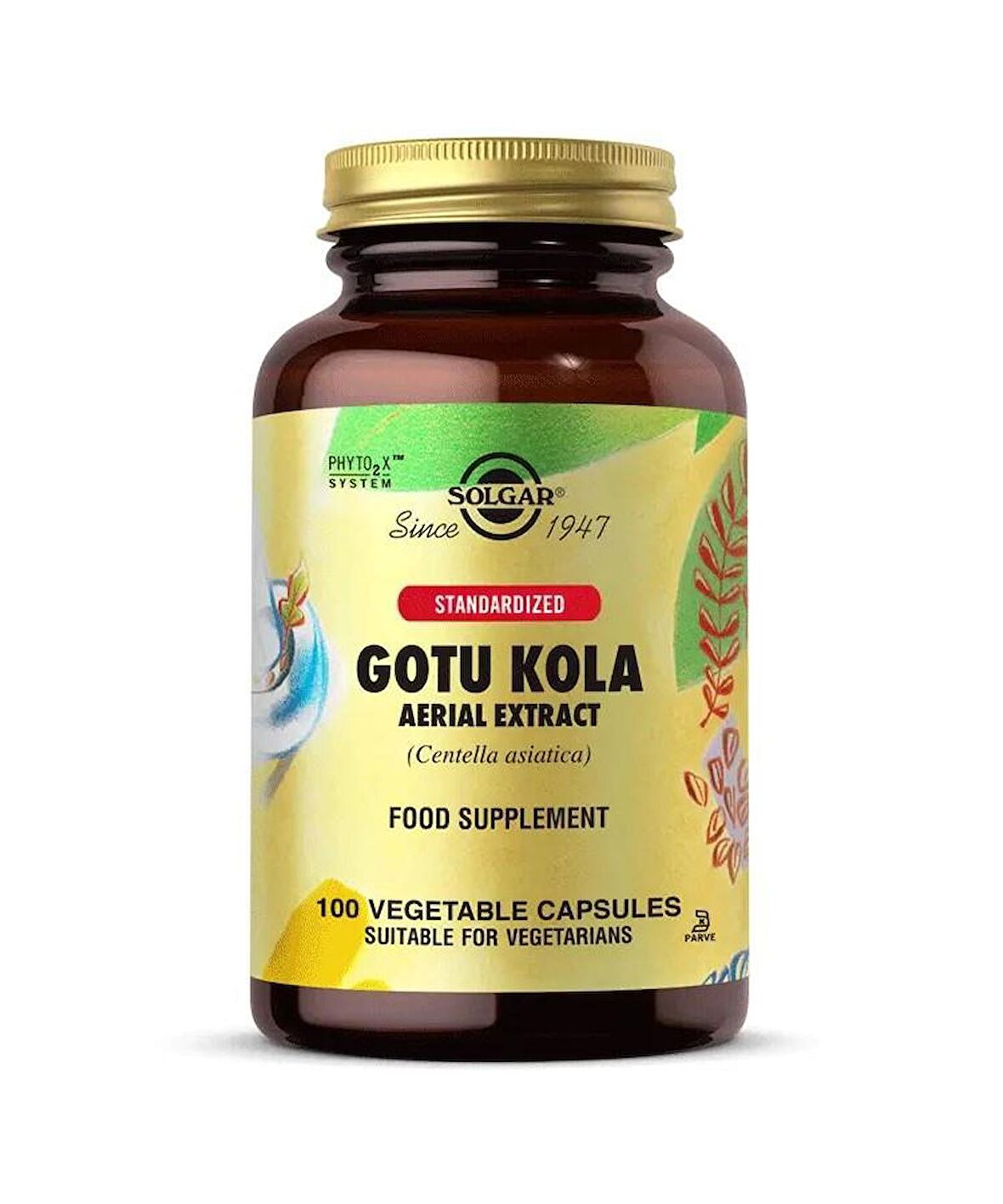 Solgar Gotu Kola Aerial Extract 100 Kapsül