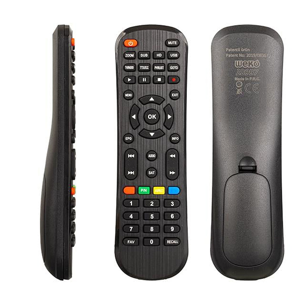 Hometech HT 1000 - HT 1050 / Redline HD Recaal - Fav Tuşlu Uydu Alıcı Kumandası