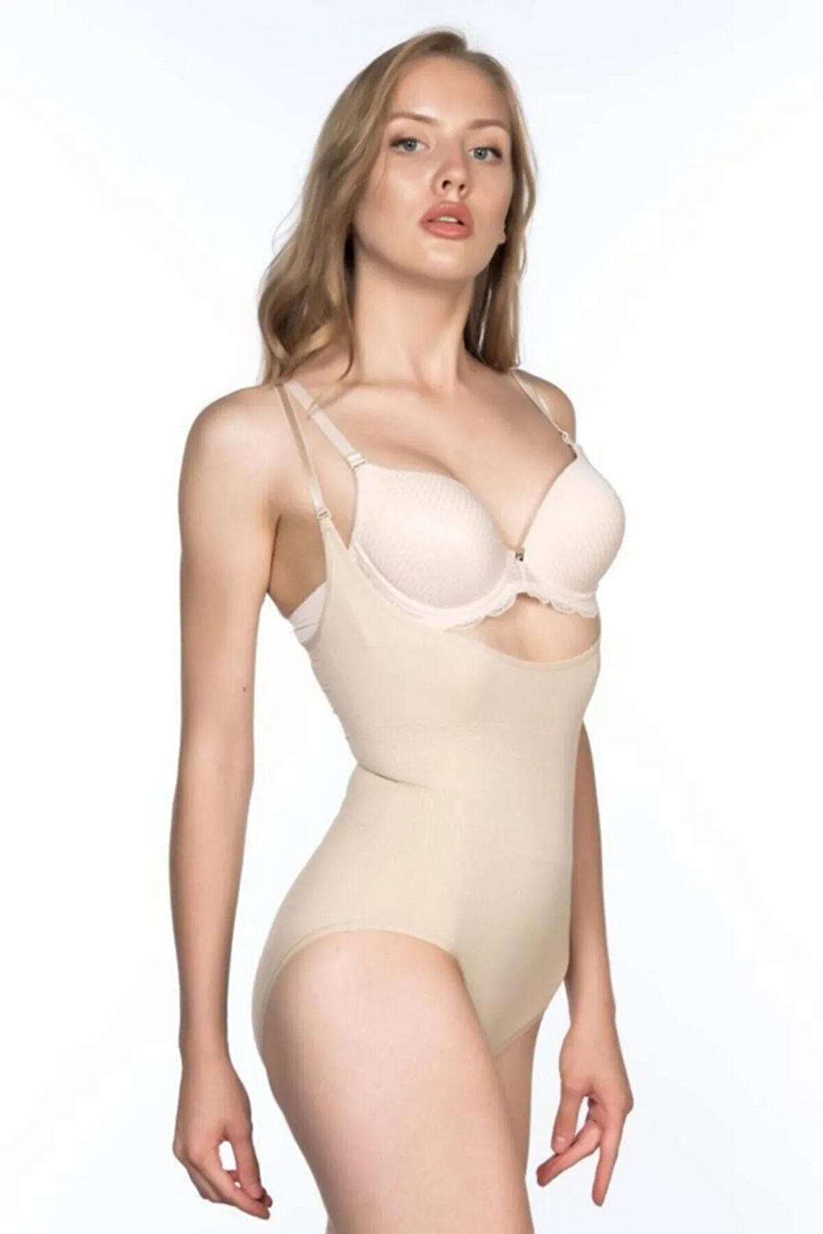 Dikişsiz Göğsü Aç.ık Slip Korse