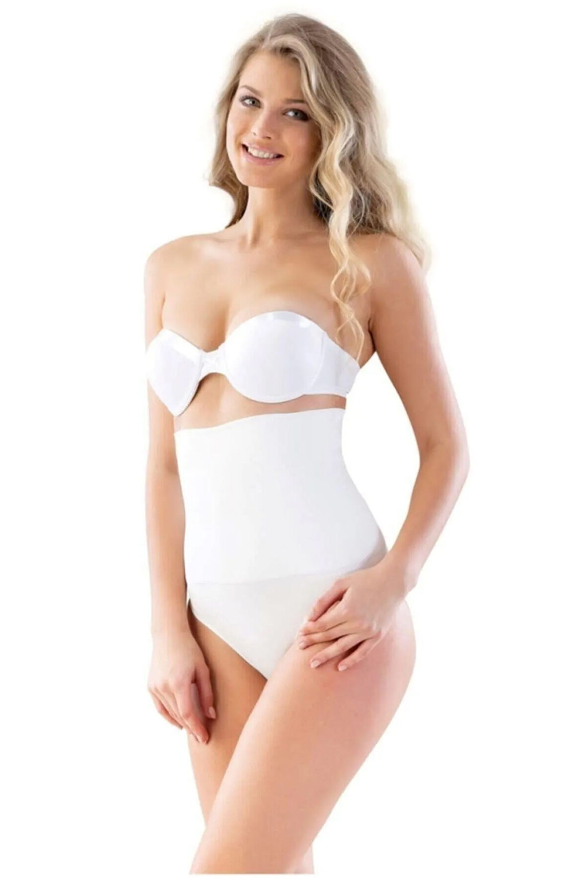 Kadın Bej Yüksek Bel Double Slip Korse