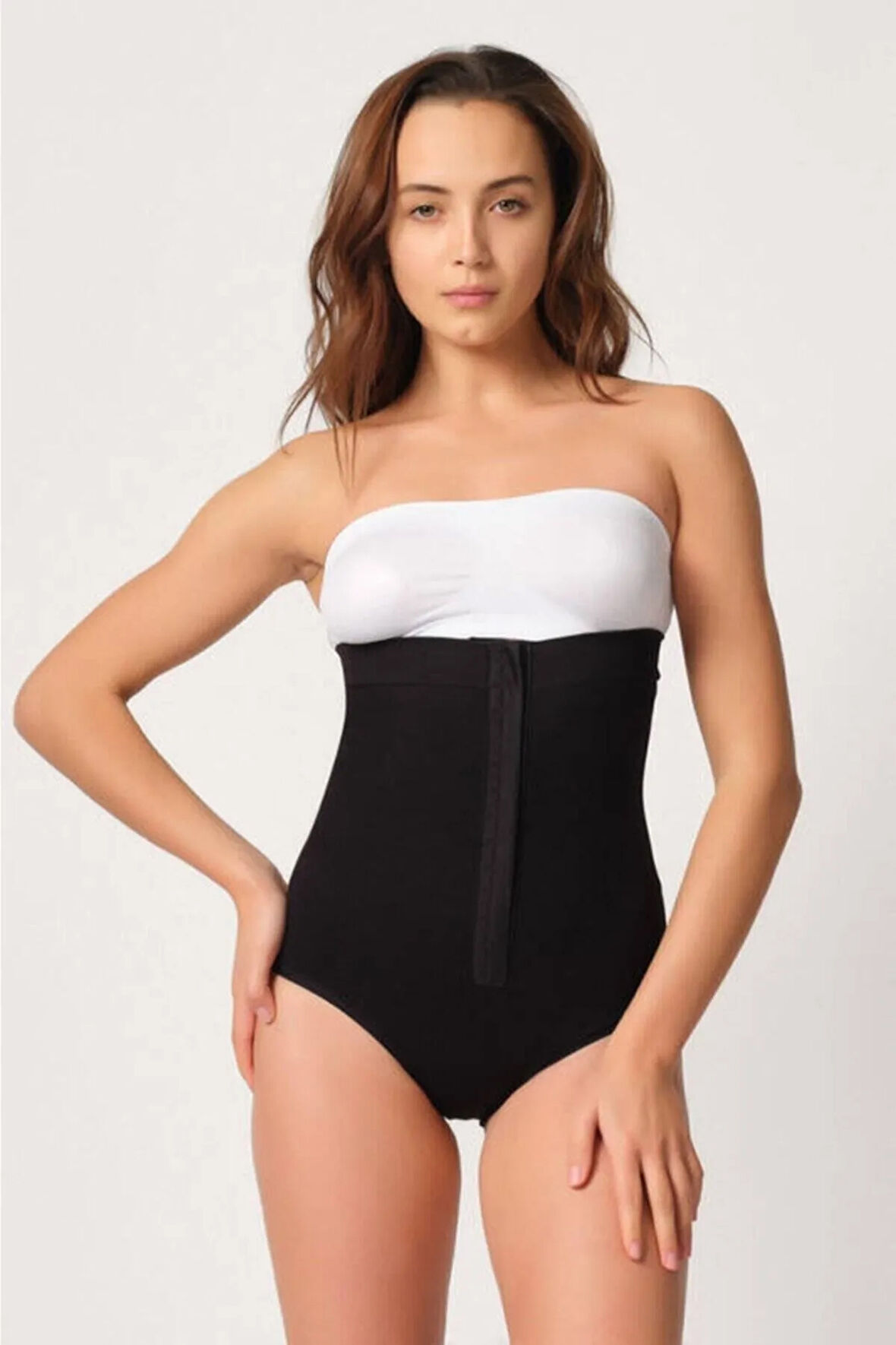 Önden Agraflı Di.kişsiz Yüksek Bel Slip Korse