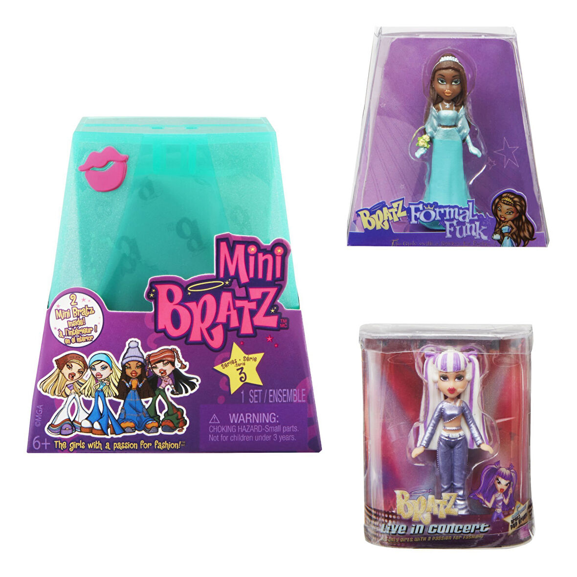 MGAE BRATZ IDS505327-505324 MINIS Bratz Minis Seri 3 bebekleri