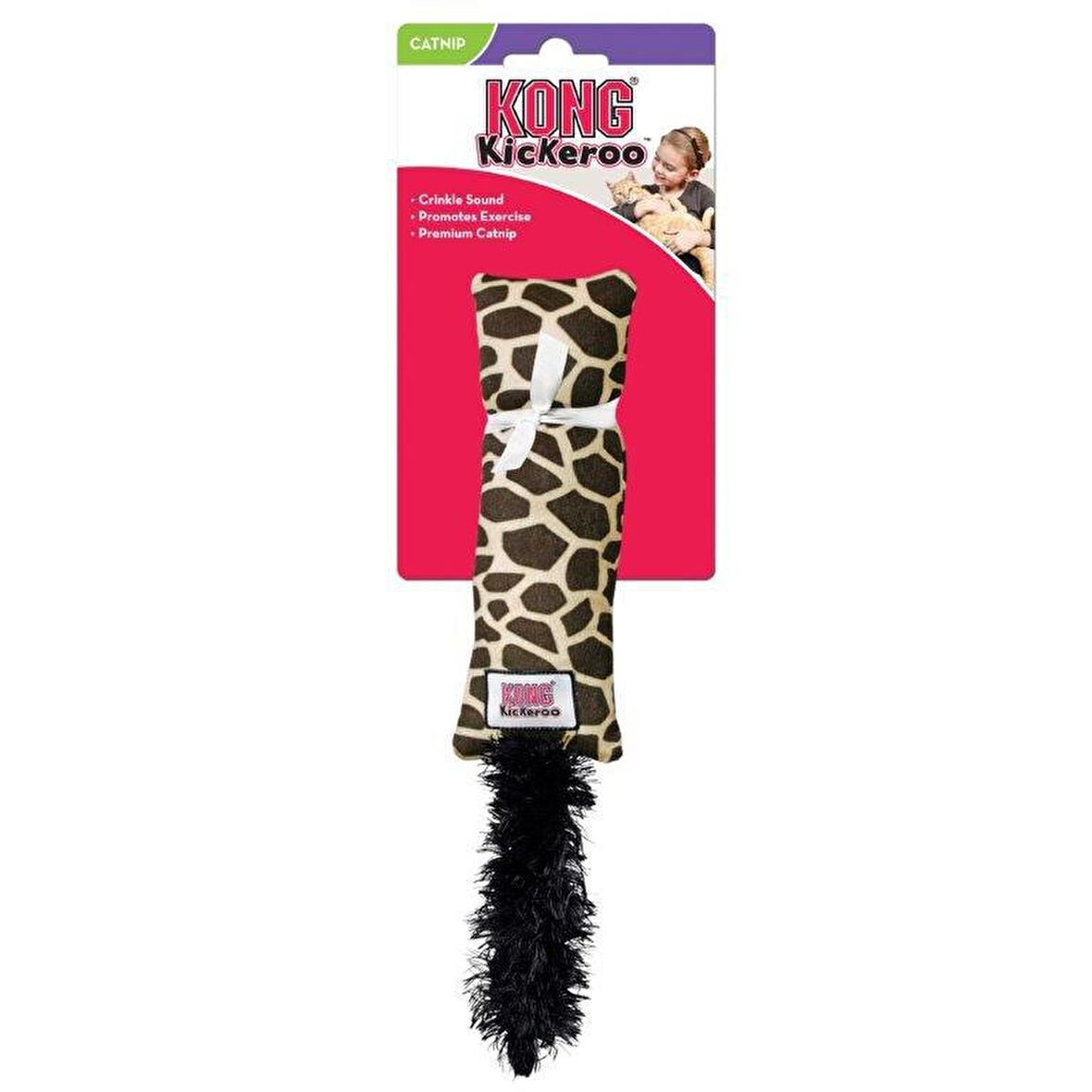 Kong Kickeroo Kediotlu Peluş Kedi Oyuncağı 40cm